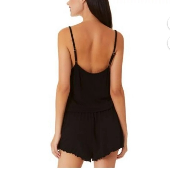 California Waves NWT Black Strappy Romper Swimsuit Cover Up Size Large - Picture 2 of 10